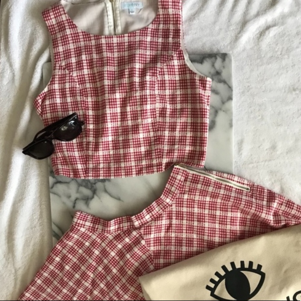 Francescas Red Gingham Set